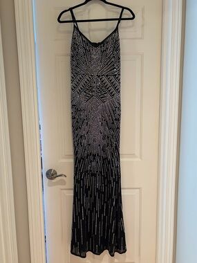 green emerald velvet dress Lexie Floral Sequin Lace-Up Mermaid Dress